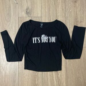 Windsor Black cropped top- Small